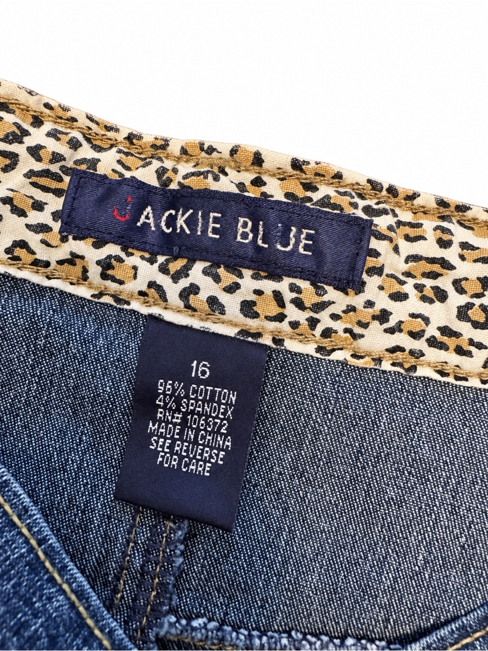 Jackie Blue Size 16 Dark Wash Stretch Denim Pencil Skirt Y2K - Picture 2 of 8